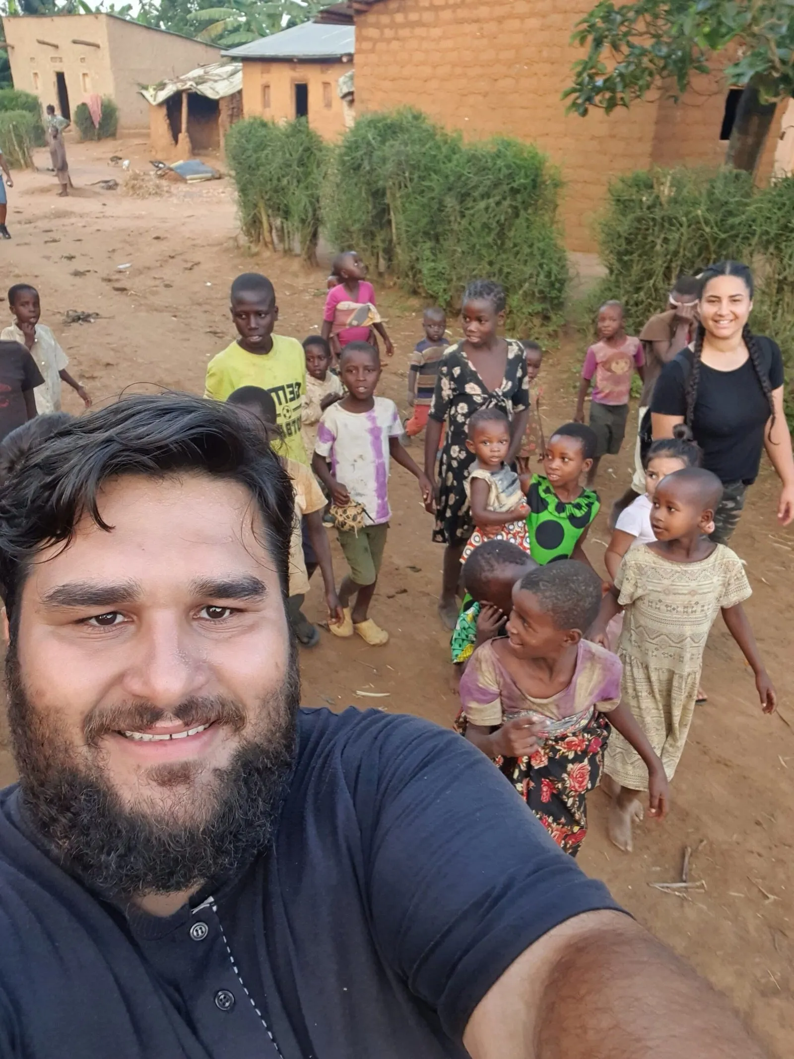 A família em missão em Uganda